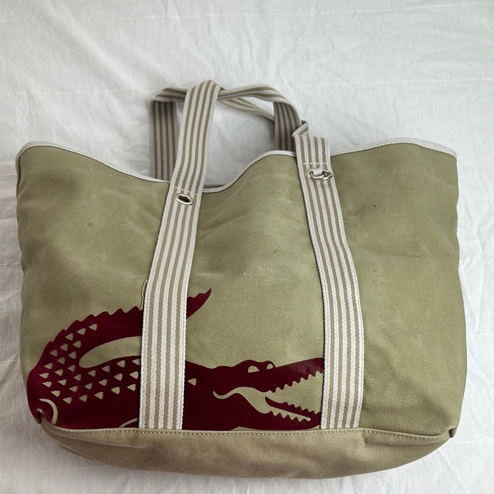 Lacoste Beige Tote Bag